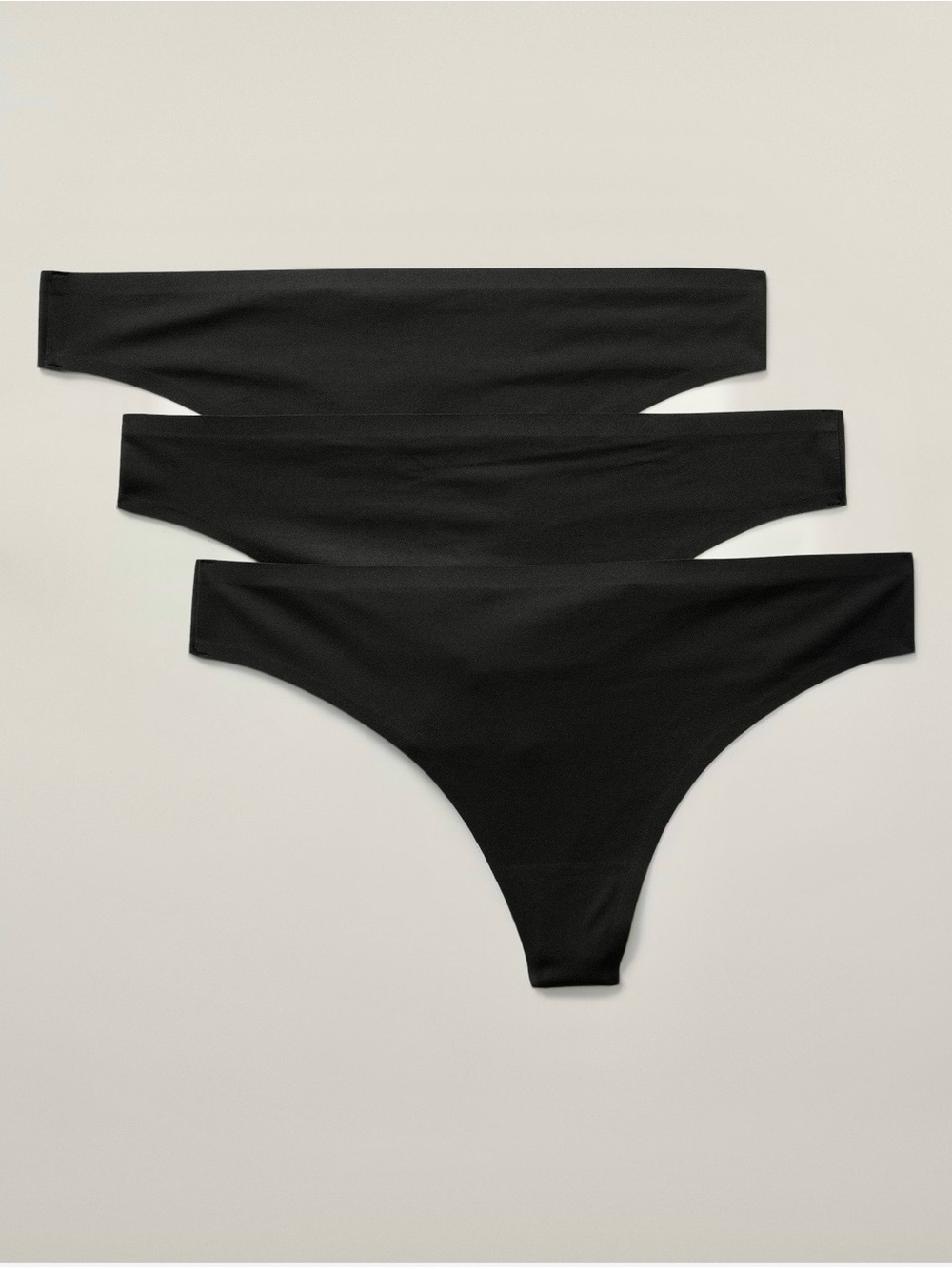 NWT. Ritual Thong 3-Pack - Nude/Tan/Black